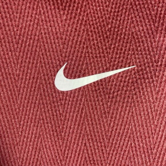 NIKE Therma-Fit Leggings Mid Rise Performance Athletic Womens L Pink Pomegranate - Picture 4 of 8